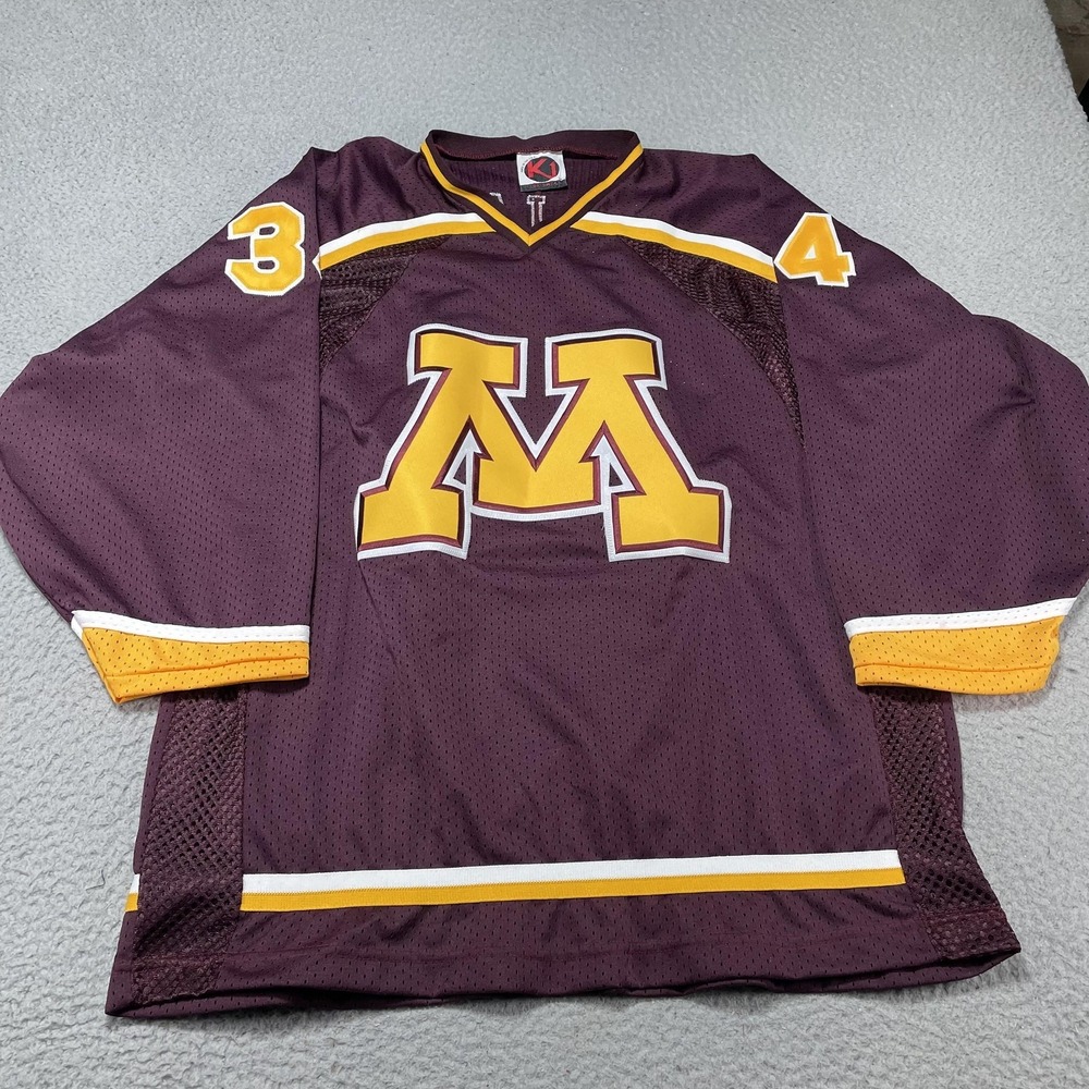 Minnesota Golden Gophers Jersey Mens XL Purple NCAA‎ Hockey K1 Sportswear 34